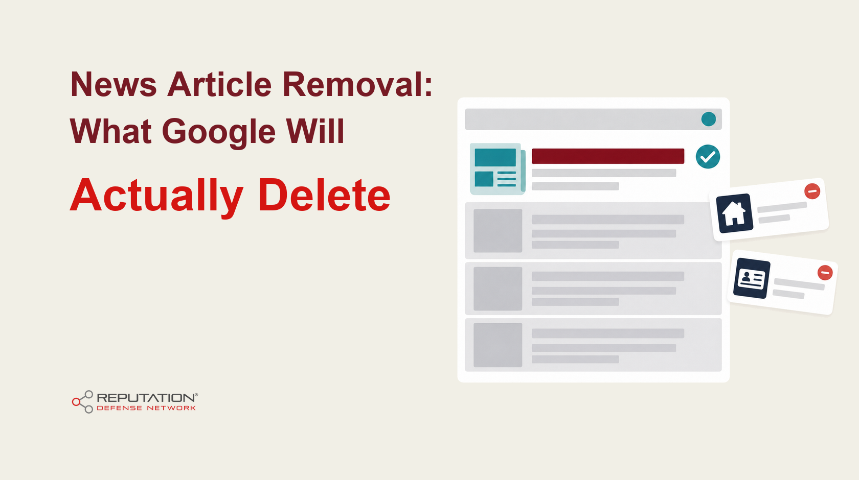 News Article Removal: What Google Will Actually Delete